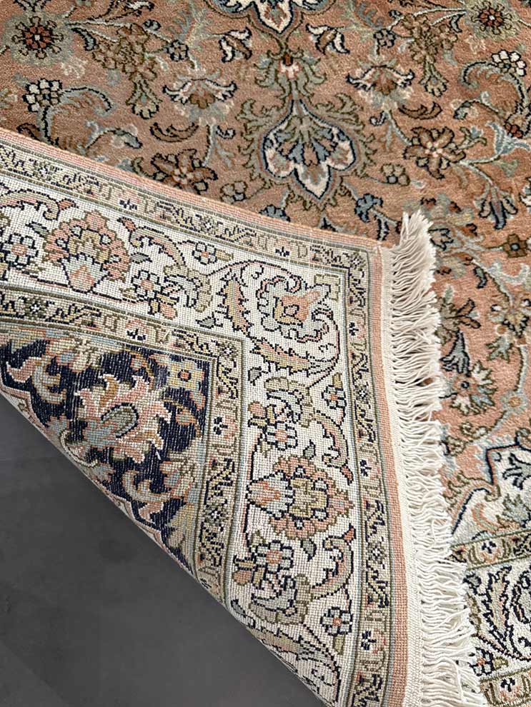 Hand-Knotted 100% Pure Mulberry Silk Rug