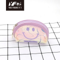 Laser Tpu Coin Purse Smile face laser TPU coin purse Factory