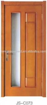 Glass Interior Wood Door