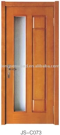 Glass Interior Wood Door
