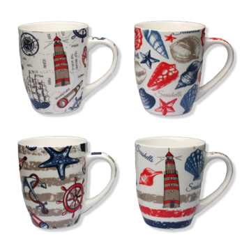 Ocean Style Nordic Ceramic Mug - Porcelain Coffee Mugs