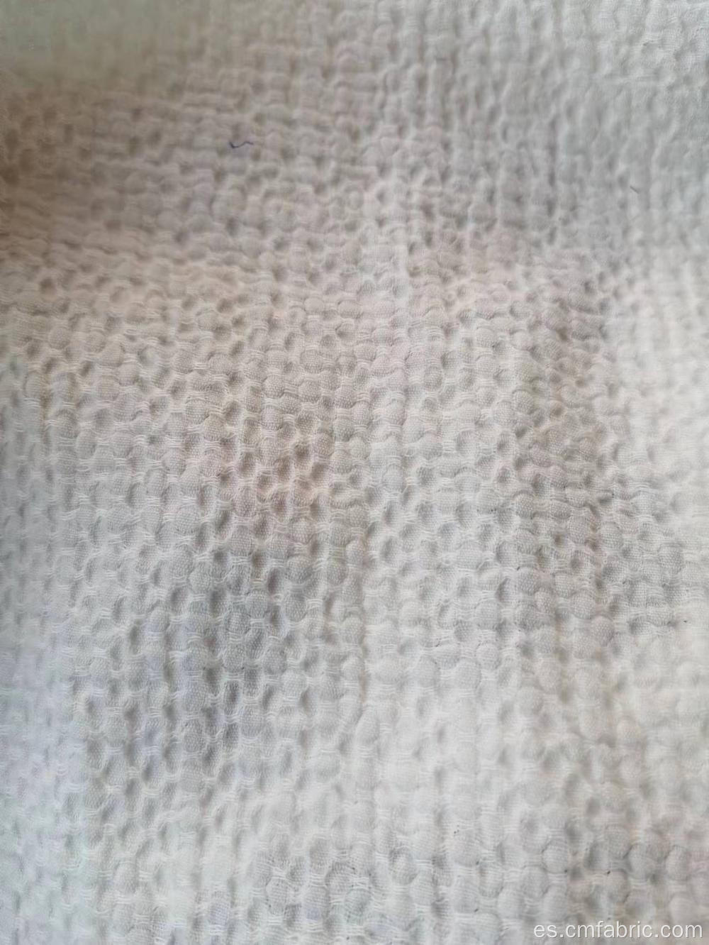 tela texturizada con crepe tejido de algodón