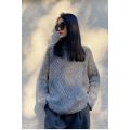 winter new women's full wool knitted sweater
