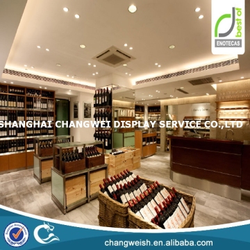 fake wine bottles for display and wine display rack for shop