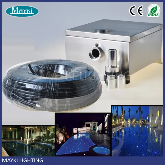 DIY Jellyfish pool lights for spa pond starry decor with end emitting strand LED light driver