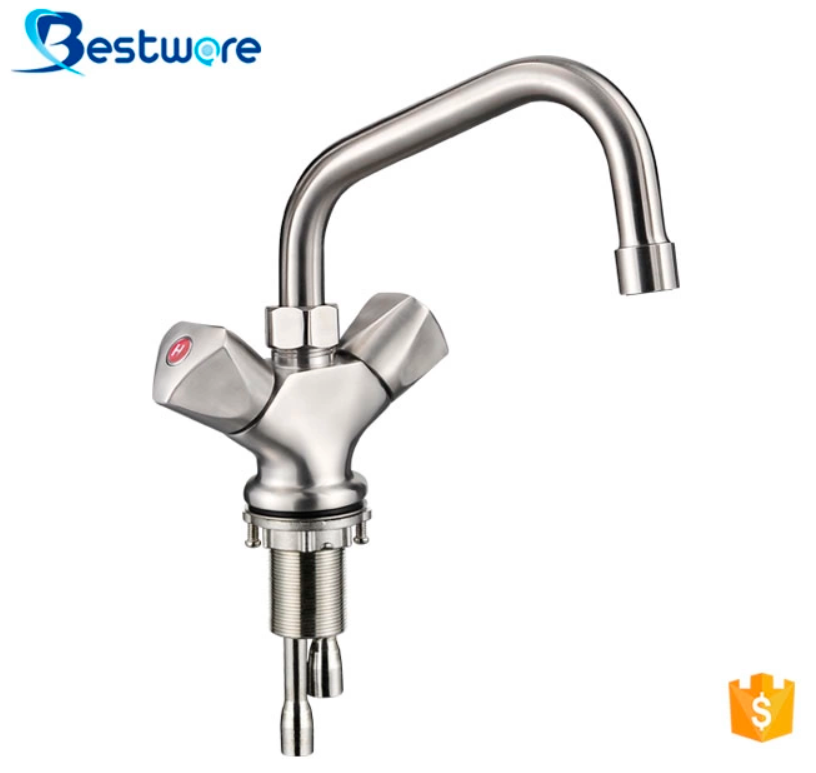 Double Handle Kitchen Basin Faucet