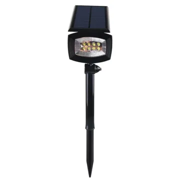 Split solar garden lights for parks