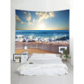 Wandtapijt Muur Opknoping Oceaan Zee Golf Strand Serie Wandtapijt Blauw Wandtapijt voor Slaapkamer Thuis Slaapzaal Decor