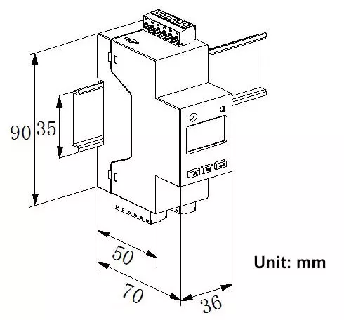 Dimension of ADW310 (Main Body)