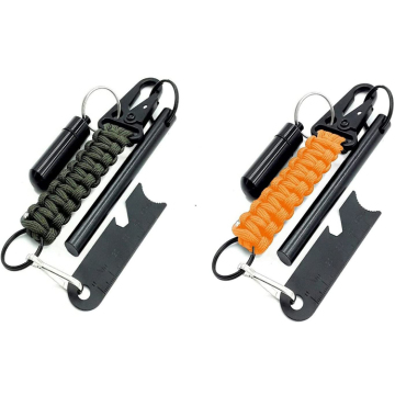 Тактический 4 -дюймовый выживание ферроцериум Flint Fire Starter Kit с Paracord Lanyard