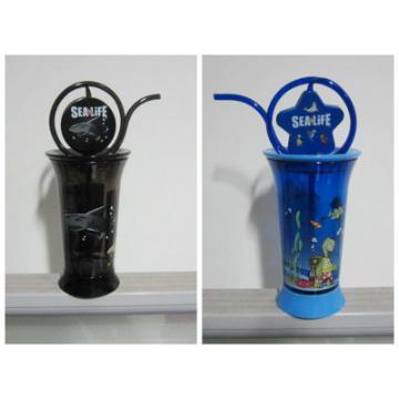Bent-straw princess plastic cup
