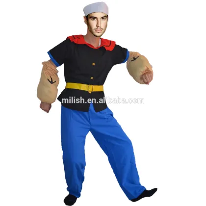 Party carnival adult men sailor seaman Popeye costume MAB-97