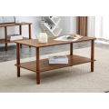 Elegant Modern Coffee Table with Dual Square Structure