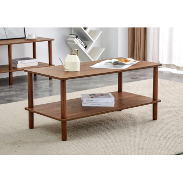 Elegant Modern Coffee Table with Dual Square Structure