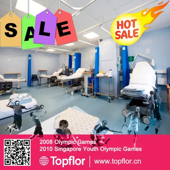 Anti-abrasion Commercial Vinyl Flooring Carpets For hospital