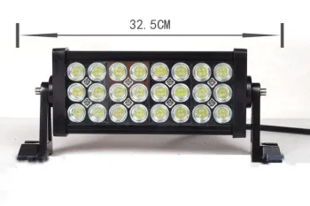 3 Row 11.5 Inch 72w Off Road Auto Led Light Bar Ip67 Waterproof , 60 Degree Flood Beam