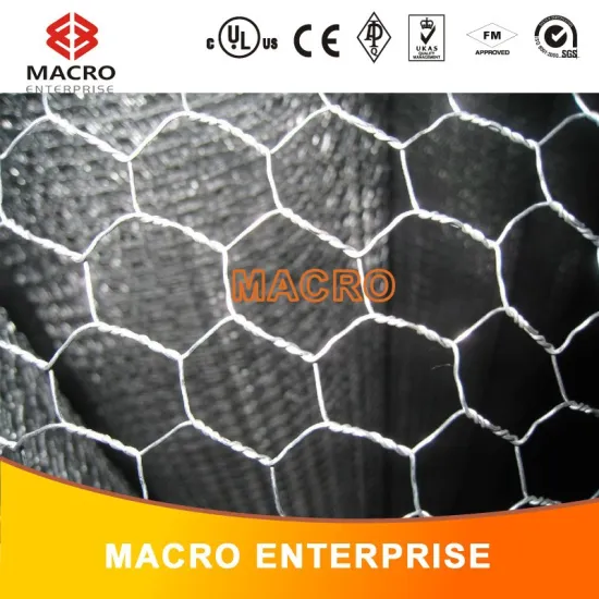 hexagonal galvanized steel twisted wire mesh netting