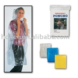 pe disposable poncho