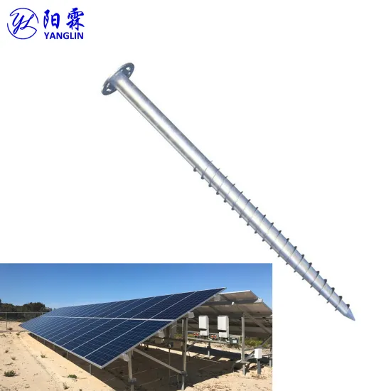 1MW Solar Power Plant Ground Screw Anchor