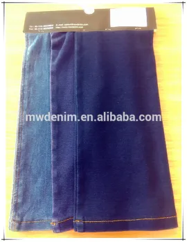 MW Indigo 1*1 Rib Knit Denim Cotton Fabric