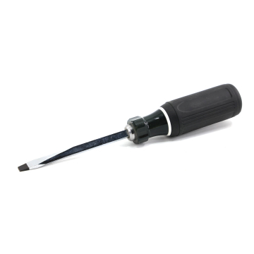 Professional CRV Steel Slotted Screwdriver: 1/4\" x 4\" Tool for Heavy Duty Applications