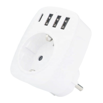 Ổ cắm khối lượng công suất chất lượng cao với các cổng USB (Euro/Đức/Pháp/EU loại C)