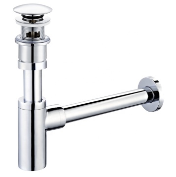 Bathroom Drain Strainers: Mushroom Top Brass Strainer and Bottle Trap Siphon