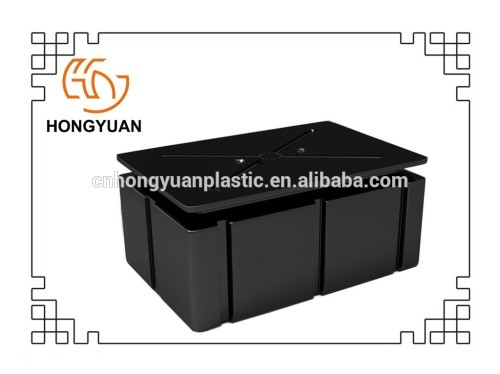 Plastic black floating pontoon for dock rotomolded plastic pontoon