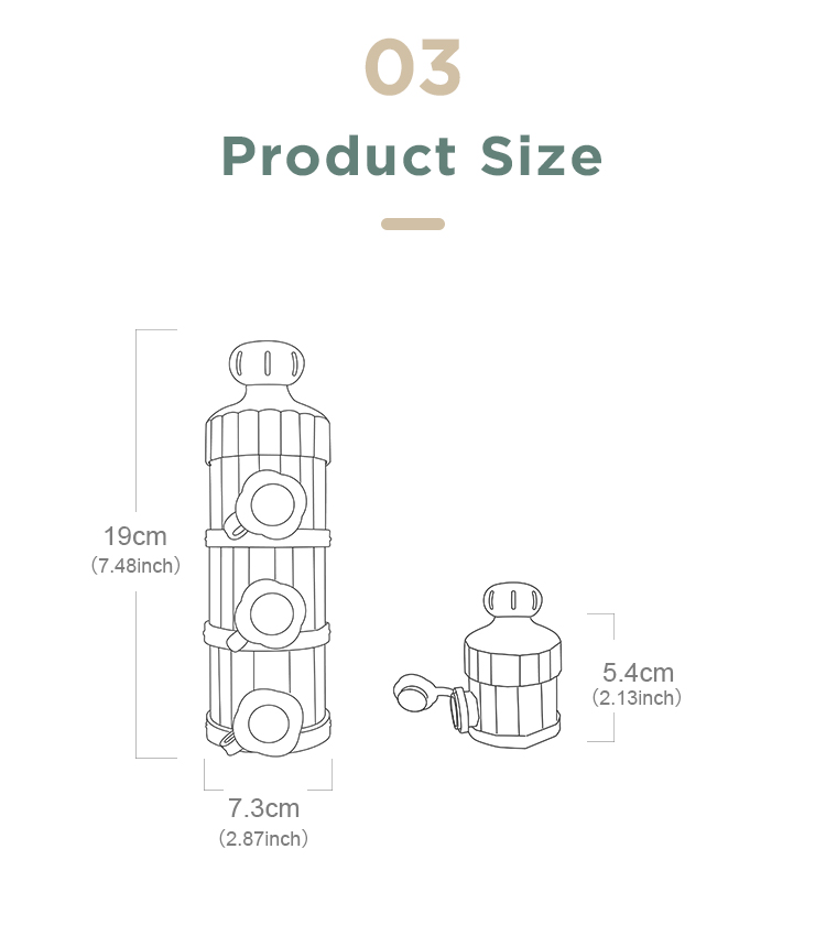 Silicone Formula Container