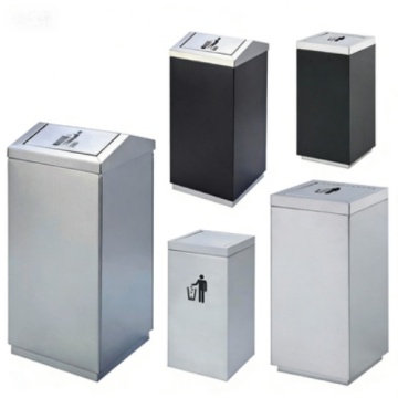 Durable Metal Waste Bin for Office and Retail Spaces