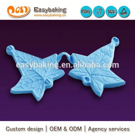 Wholesale custom medium maple cake decorating molds cake fondant silicone mold