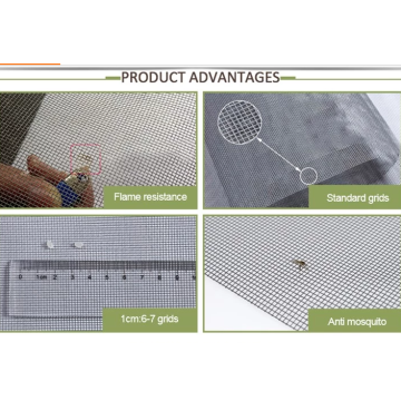 Écran anti-insectes de fenêtre invisible en fibre de verre en plastique