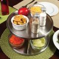 2-Tier 360-Degree Lazy Susan Turntable Organizer