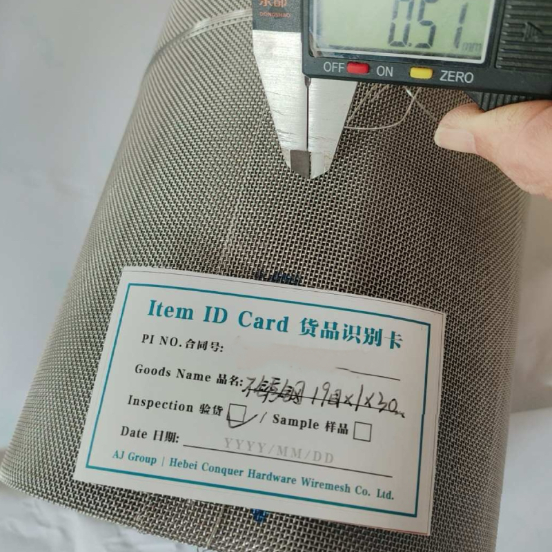 ANJIA Group 19 mesh 30m roll stainless steel wire mesh for filtration and sieving