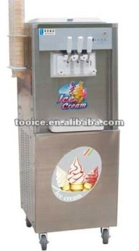 Three Nozzles Soft Ice Cream Machine