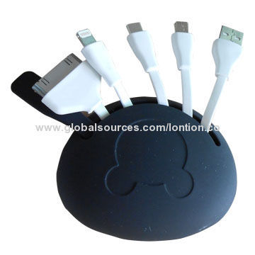 2014 Hot-selling 5-in-1 Multi-USB Charger Cable for Mobile Phones, OEM Orders Welcomed