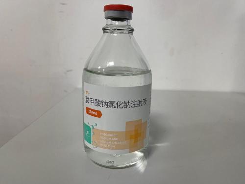 Injection de sodium et de chlorure de sodium Foscarnet