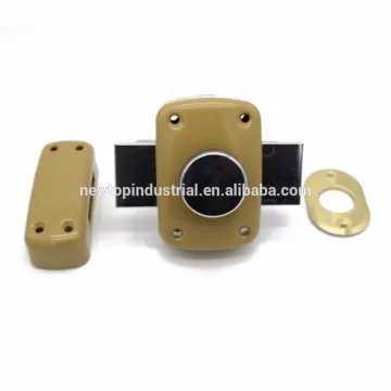 Euro High quality polished steel and brass door/cabinet locks locks