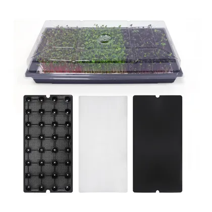 Indoor Microgreens Seeds Growing Kit: Vegetable Plant Tray Nursery Set