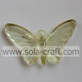 Many Of Acrylic Butterfly Transparent Beads Plastic Stripe Bowtie trimming