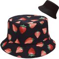 Cute Bucket Hat Beach Hats Reversible Double-Side-Wear