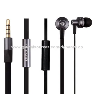 Metal Stereo Earphones, 20Hz to 20kHz Frequency Response Range