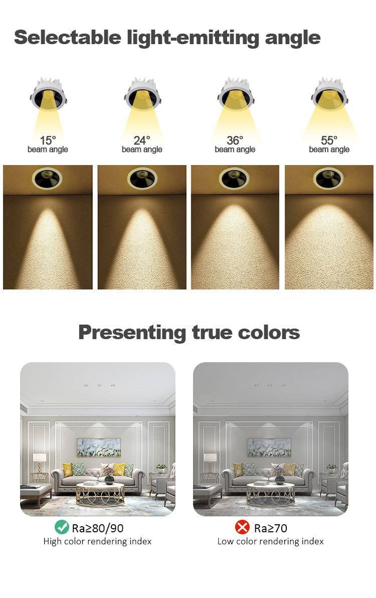aluminum led downlight for synno lighting