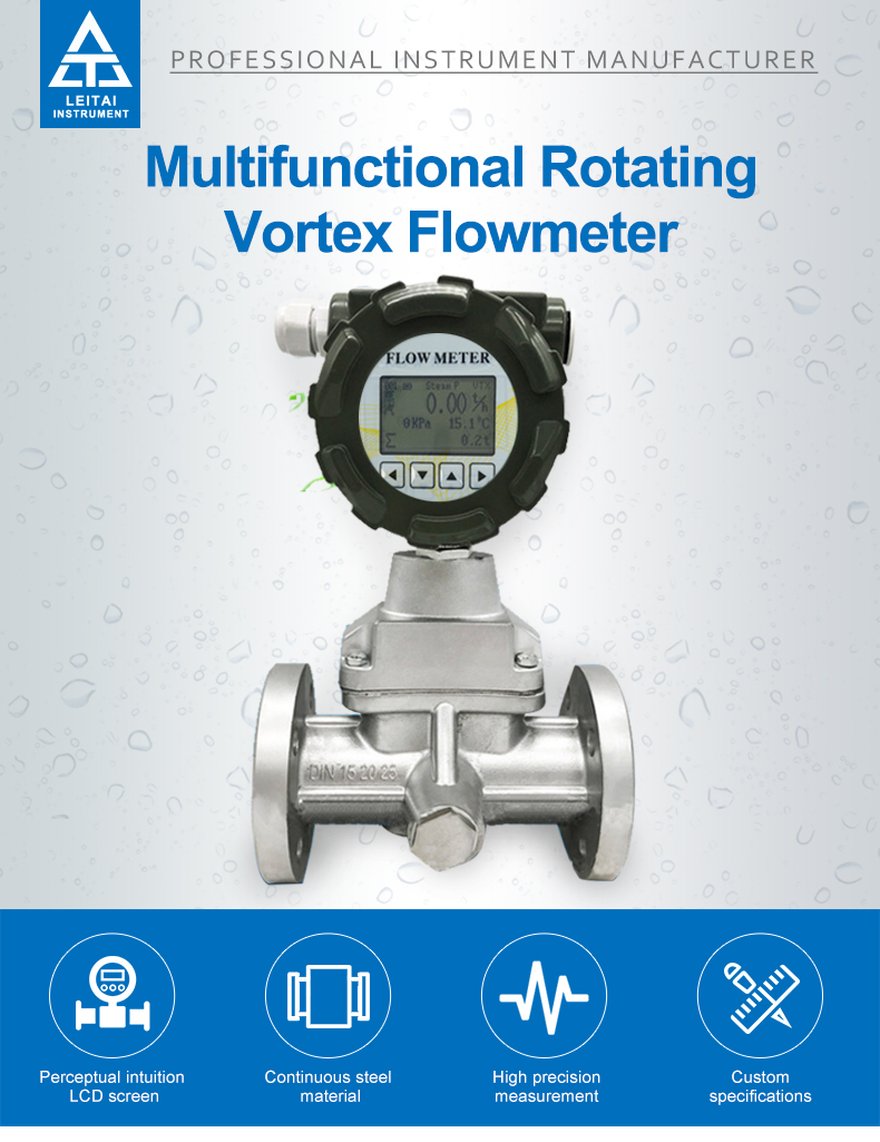 Metro di flusso del vortice rotante Rotary vortex flowmeter