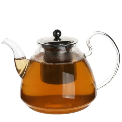 manufacturer china promotion gift OEM glass teapot for the gas stove