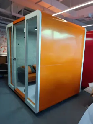 Orange Plenty Pod Acoustic Office Pods