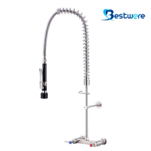 Wall-mounted Stainless Steel Kitchen Sink Faucet