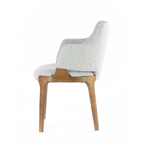 Nordic Style Dining Room Furniture Simple Design Ash Solid Wood Dining Chair Padded Seat for Commercial Restaurant