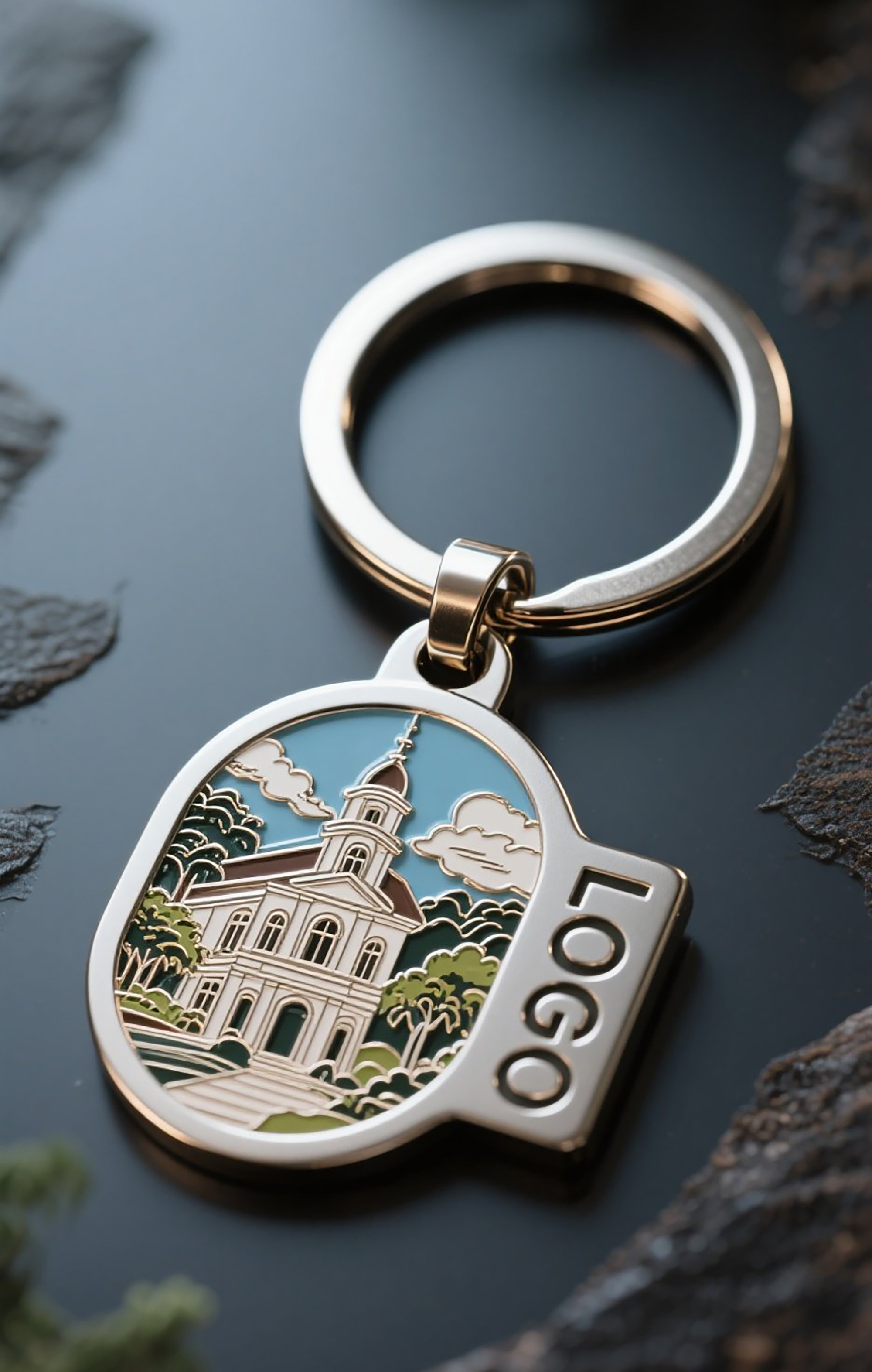 Chaveiro de metal personalizado com design personalizado