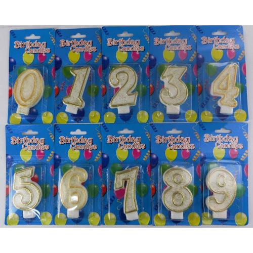 delicate number candle with high quality for cake
